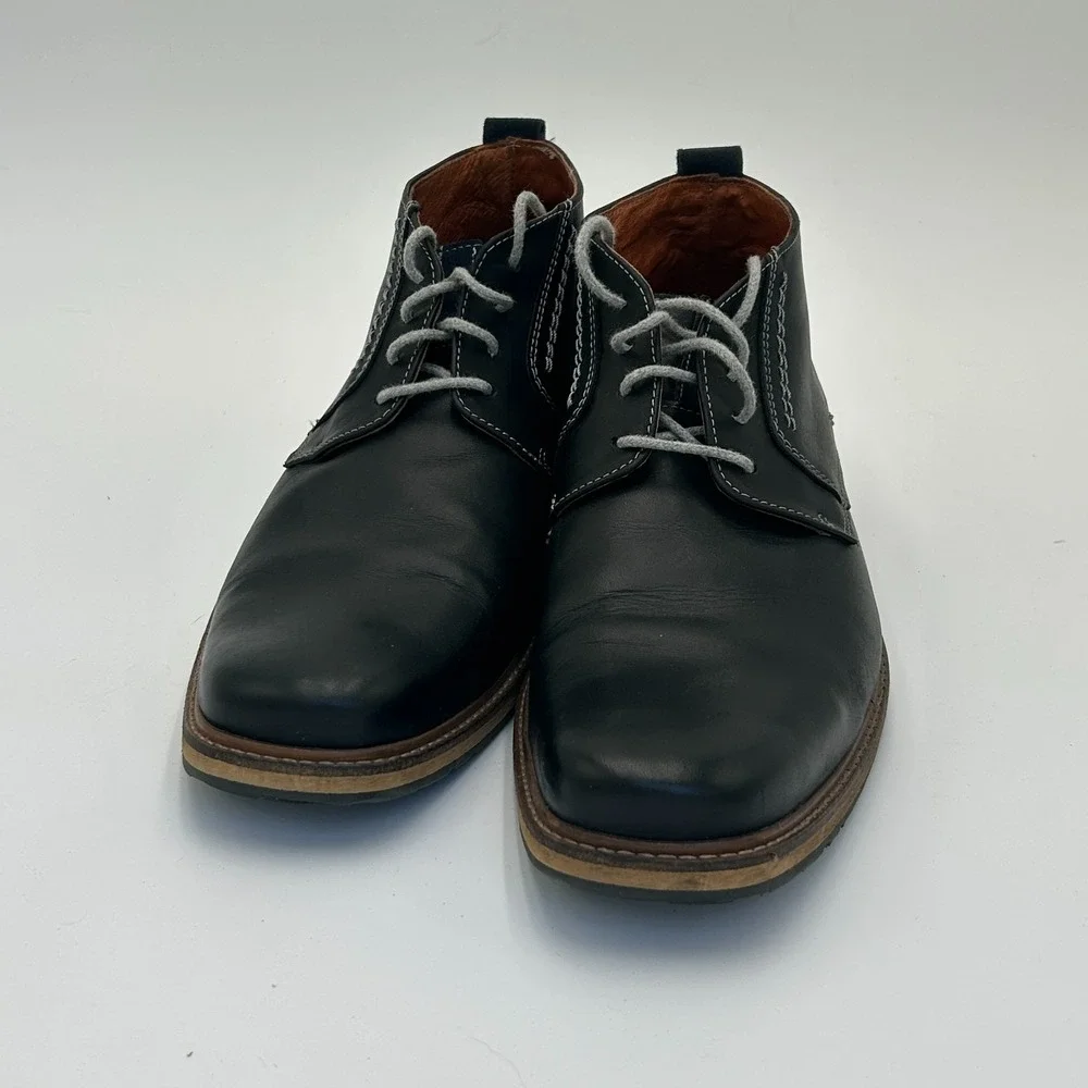 Travelin Outdoor Mens Leather Chukka Boots Black EUR 43 US 9.5 Ankle Shoes